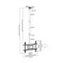 Aisens Soporte de Techo Giratorio CT80TSE-075 para TV 37-80 pulgadas